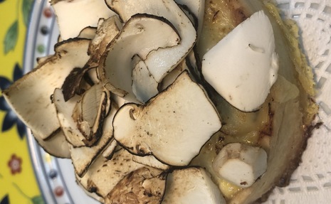 北海道産松茸のタルト