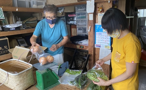 湯河原自然農法の野菜